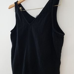 Old Navy 100% Cotton Texutured V Neck Tank Top